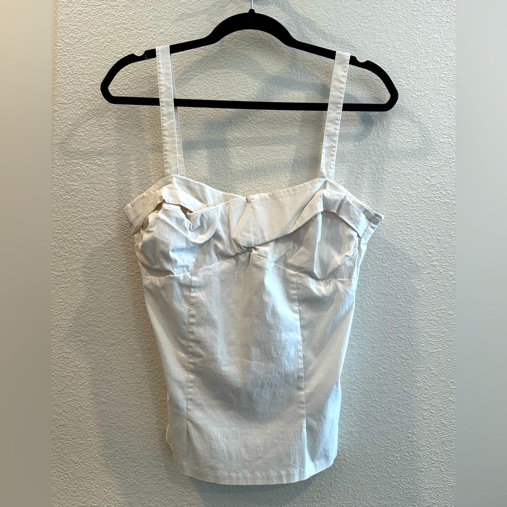 NWT Glamour Girl White Dixiefried by Pinup Couture Top size XL